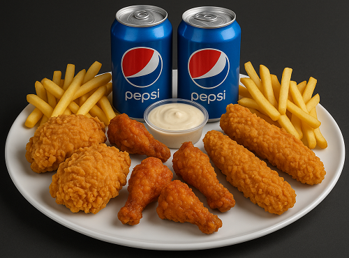 6 Pcs Mix Crispoo Chicken 